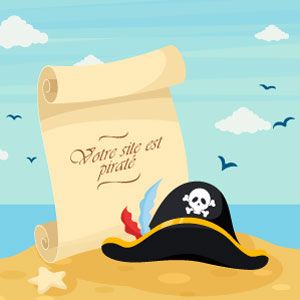 chapeau de pirate sur une ile
